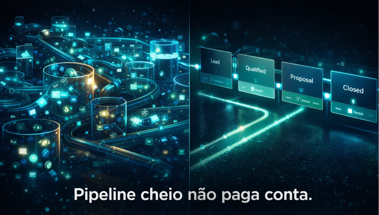 Pipeline de vendas B2B: por que pipeline cheio não significa previsibilidade